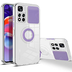 Ultra-thin Silicone Gel Soft Case 360 Degrees Cover MJ1 for Xiaomi Redmi Note 11 Pro+ Plus 5G Clove Purple