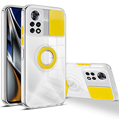 Ultra-thin Silicone Gel Soft Case 360 Degrees Cover MJ1 for Xiaomi Redmi Note 11E Pro 5G Yellow