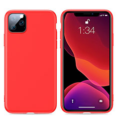 Ultra-thin Silicone Gel Soft Case 360 Degrees Cover S01 for Apple iPhone 11 Pro Max Red