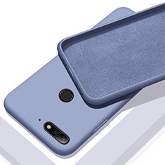 Ultra-thin Silicone Gel Soft Case 360 Degrees Cover S01 for Huawei Y6 (2018) Blue