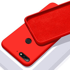 Ultra-thin Silicone Gel Soft Case 360 Degrees Cover S01 for Huawei Y6 (2018) Red