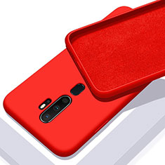 Ultra-thin Silicone Gel Soft Case 360 Degrees Cover S01 for Oppo A11X Red