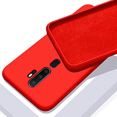 Ultra-thin Silicone Gel Soft Case 360 Degrees Cover S01 for Oppo A9 (2020) Red