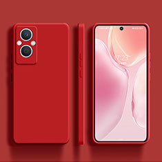 Ultra-thin Silicone Gel Soft Case 360 Degrees Cover S01 for Oppo A96 5G Red