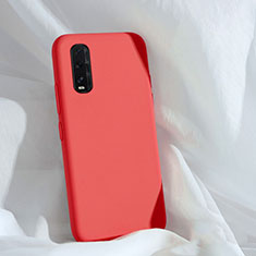 Ultra-thin Silicone Gel Soft Case 360 Degrees Cover S01 for Oppo Find X2 Red