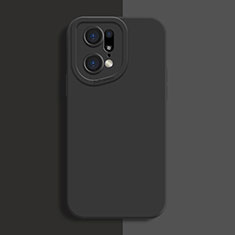 Ultra-thin Silicone Gel Soft Case 360 Degrees Cover S01 for Oppo Find X5 Pro 5G Black