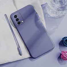 Ultra-thin Silicone Gel Soft Case 360 Degrees Cover S01 for Oppo K9 5G Lavender Gray