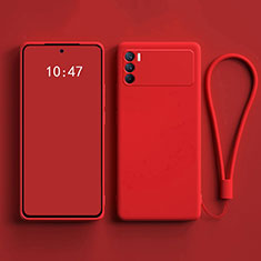 Ultra-thin Silicone Gel Soft Case 360 Degrees Cover S01 for Oppo K9 Pro 5G Red