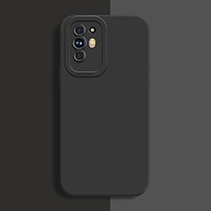 Ultra-thin Silicone Gel Soft Case 360 Degrees Cover S01 for Oppo Reno5 Z 5G Black