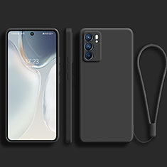 Ultra-thin Silicone Gel Soft Case 360 Degrees Cover S01 for Oppo Reno6 Pro 5G India Black