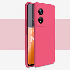 Ultra-thin Silicone Gel Soft Case 360 Degrees Cover S01 for Oppo Reno8 T 5G Red