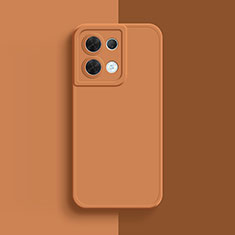 Ultra-thin Silicone Gel Soft Case 360 Degrees Cover S01 for Oppo Reno9 Pro+ Plus 5G Orange