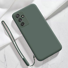 Ultra-thin Silicone Gel Soft Case 360 Degrees Cover S01 for Samsung Galaxy A14 4G Midnight Green