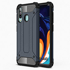 Ultra-thin Silicone Gel Soft Case 360 Degrees Cover S01 for Samsung Galaxy A60 Blue