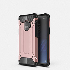 Ultra-thin Silicone Gel Soft Case 360 Degrees Cover S01 for Samsung Galaxy S9 Rose Gold