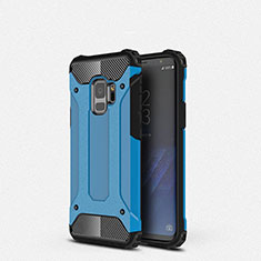 Ultra-thin Silicone Gel Soft Case 360 Degrees Cover S01 for Samsung Galaxy S9 Sky Blue