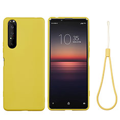 Ultra-thin Silicone Gel Soft Case 360 Degrees Cover S01 for Sony Xperia 1 IV Yellow