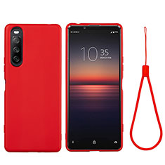 Ultra-thin Silicone Gel Soft Case 360 Degrees Cover S01 for Sony Xperia 10 III Lite Red