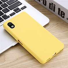 Ultra-thin Silicone Gel Soft Case 360 Degrees Cover S01 for Sony Xperia Ace III SO-53C Yellow