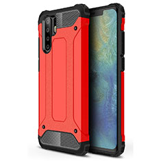 Ultra-thin Silicone Gel Soft Case 360 Degrees Cover S02 for Huawei P30 Pro New Edition Red