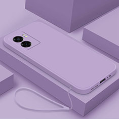 Ultra-thin Silicone Gel Soft Case 360 Degrees Cover S02 for Oppo A77 5G Clove Purple