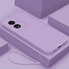 Ultra-thin Silicone Gel Soft Case 360 Degrees Cover S02 for Oppo A98 5G Clove Purple