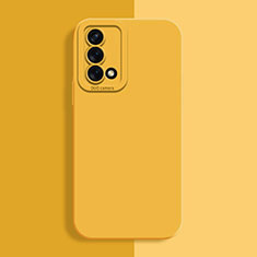 Ultra-thin Silicone Gel Soft Case 360 Degrees Cover S02 for Oppo K9 5G Yellow