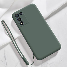 Ultra-thin Silicone Gel Soft Case 360 Degrees Cover S02 for Oppo K9S 5G Midnight Green