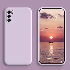 Ultra-thin Silicone Gel Soft Case 360 Degrees Cover S02 for Oppo Reno6 5G Clove Purple