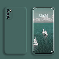 Ultra-thin Silicone Gel Soft Case 360 Degrees Cover S02 for Oppo Reno6 5G Midnight Green