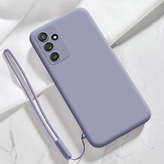 Ultra-thin Silicone Gel Soft Case 360 Degrees Cover S02 for Samsung Galaxy A04s Lavender Gray