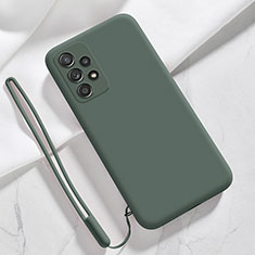 Ultra-thin Silicone Gel Soft Case 360 Degrees Cover S02 for Samsung Galaxy A32 5G Green