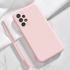 Ultra-thin Silicone Gel Soft Case 360 Degrees Cover S02 for Samsung Galaxy A32 5G Pink