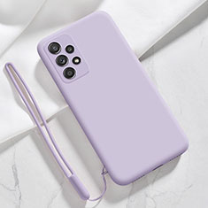 Ultra-thin Silicone Gel Soft Case 360 Degrees Cover S02 for Samsung Galaxy A52s 5G Clove Purple