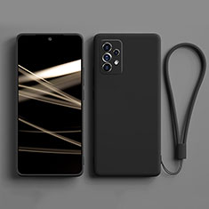 Ultra-thin Silicone Gel Soft Case 360 Degrees Cover S02 for Samsung Galaxy A72 4G Black