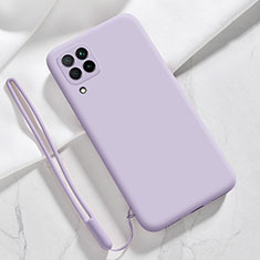 Ultra-thin Silicone Gel Soft Case 360 Degrees Cover S02 for Samsung Galaxy M22 4G Clove Purple