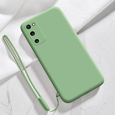 Ultra-thin Silicone Gel Soft Case 360 Degrees Cover S02 for Samsung Galaxy S20 FE 4G Green