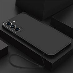Ultra-thin Silicone Gel Soft Case 360 Degrees Cover S02 for Samsung Galaxy S21 5G Black