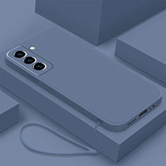 Ultra-thin Silicone Gel Soft Case 360 Degrees Cover S02 for Samsung Galaxy S22 Plus 5G Lavender Gray