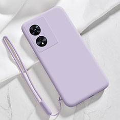 Ultra-thin Silicone Gel Soft Case 360 Degrees Cover S03 for Oppo A1 5G Clove Purple