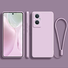 Ultra-thin Silicone Gel Soft Case 360 Degrees Cover S03 for Oppo A96 5G Clove Purple