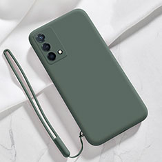 Ultra-thin Silicone Gel Soft Case 360 Degrees Cover S03 for Oppo K9 5G Midnight Green
