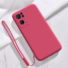 Ultra-thin Silicone Gel Soft Case 360 Degrees Cover S03 for Oppo Reno7 Pro 5G Red