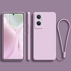 Ultra-thin Silicone Gel Soft Case 360 Degrees Cover S03 for Oppo Reno8 Lite 5G Clove Purple