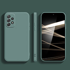 Ultra-thin Silicone Gel Soft Case 360 Degrees Cover S03 for Samsung Galaxy A13 4G Midnight Green