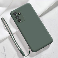 Ultra-thin Silicone Gel Soft Case 360 Degrees Cover S03 for Samsung Galaxy A34 5G Midnight Green