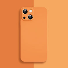 Ultra-thin Silicone Gel Soft Case 360 Degrees Cover S04 for Apple iPhone 14 Plus Orange