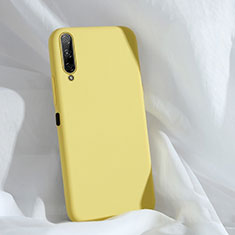 Ultra-thin Silicone Gel Soft Case 360 Degrees Cover S04 for Huawei P Smart Pro (2019) Yellow