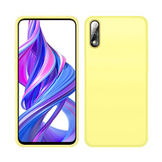 Ultra-thin Silicone Gel Soft Case 360 Degrees Cover S04 for Huawei Y9 Prime (2019) Yellow