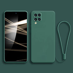 Ultra-thin Silicone Gel Soft Case 360 Degrees Cover S04 for Samsung Galaxy A22 4G Midnight Green